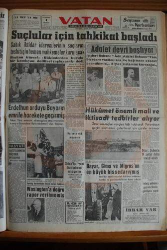 27 Mayıs 1960 Gazete Manşetleri