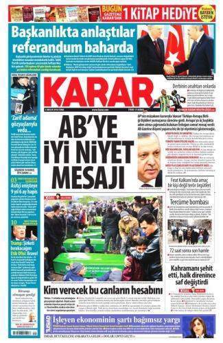 02 Aralık 2016 Gazete Manşetleri