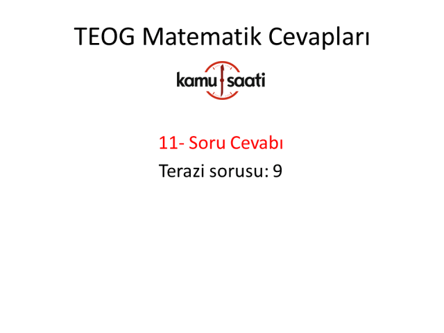 TEOG 1. Dönem Matematik Cevapları