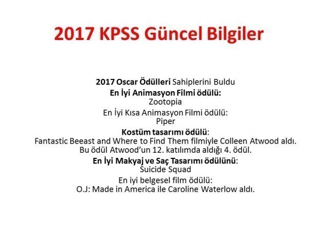 2022 KPSS Güncel Bilgiler Genel Kültür