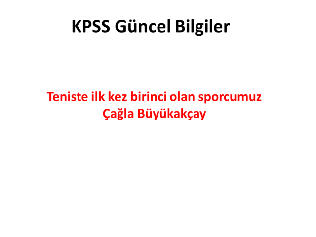 2022 KPSS Güncel Bilgiler