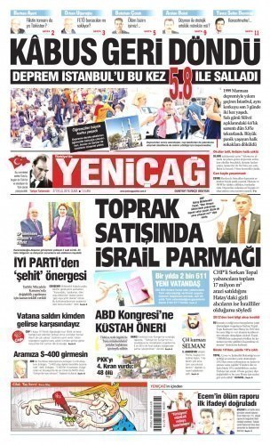Gazete Manşetleri 27 Eylül 2019