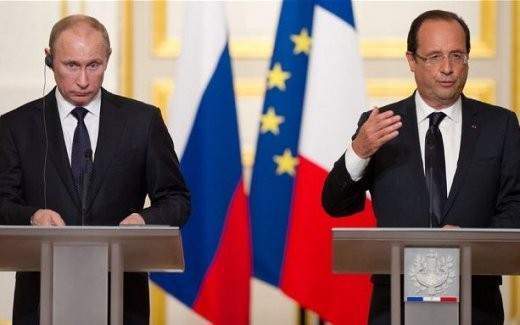 Putin ve Hollande ortak basın açıklaması yaptı
