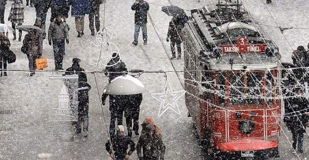 İstanbul'da kar tatili!