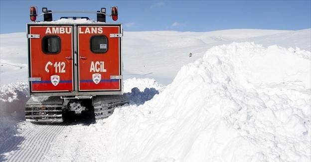 Kış ambulansları hayat kurtarıyor