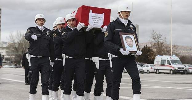 Şehit polis Demirel için Ankara'da tören