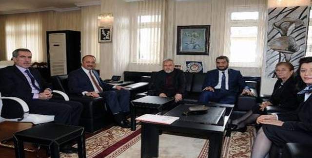 Türk Dünyası Parlementler Vakfı üyelerinden Mamak Belediye Başkanı Mesut Akgül'e ziyaret