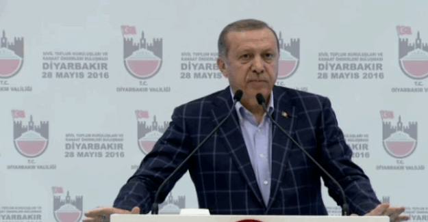 Erdoğan Diyarbakır'da konuştu:  "Türkiye’de Kürt sorunu yok, terör sorunu var"