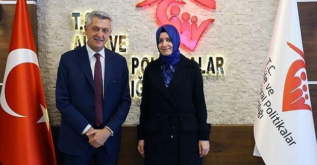 BM Mülteciler Yüksek Komiseri Filippo Grandi, Bakan Fatma Betül Sayan Kaya ile görüştü