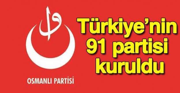 "Lider Türkiye" sloganıyla 91. partimiz Osmanlı Partisi kuruldu!