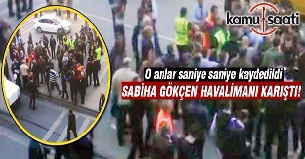Sabiha Gökçen Havalimanı'nda taksiciler terör estirdi