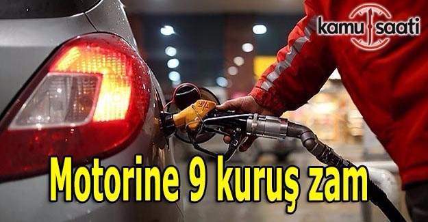 Motorine 9 kuruş zam