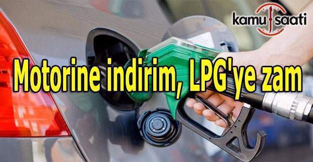 Motorine indirim, LPG'ye zam