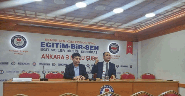 Ankara İl Müdürü Bestami Erkoç, Eğitim Bir-Sen 3 Nolu Şube'de öğretmenlerle buluştu