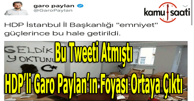 HDP'li Garo Paylan'ın attığı tweet tepki topladı