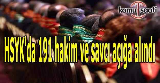 HSYK'da 191 hakim ve savcı açığa alındı