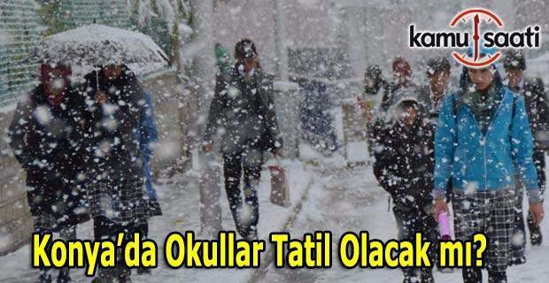 Konya'da yarın okullar tatil mi? 28 Aralık MEB Valilik son dakika açıklaması