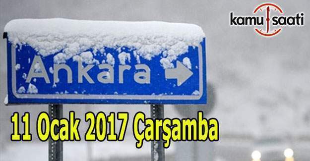 Ankara'da okullar tatil mi? 11 Ocak Valilik son dakika kar tatili açıklaması