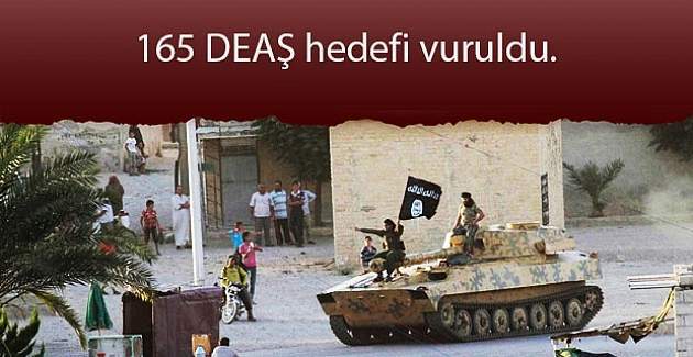 TSK: 165 hedef vuruldu, 11 DEAŞ'lı öldürüldü