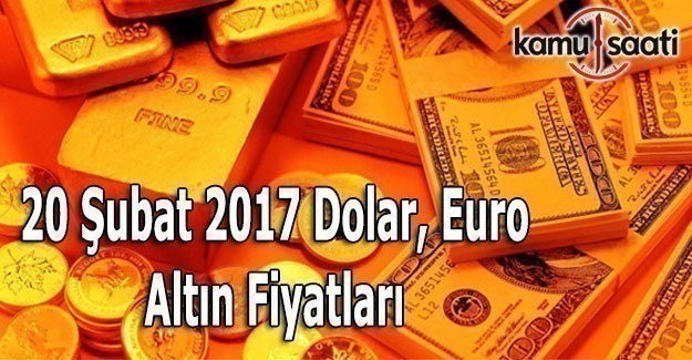 20 Şubat Pazartesi Dolar, Euro ve Kapalı Çarşı Altın Fiyatları