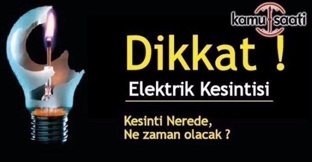İstanbul'da 4 ilçede elektrik kesintisi