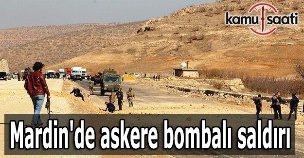 Mardin'de askeri araca bombalı saldırı