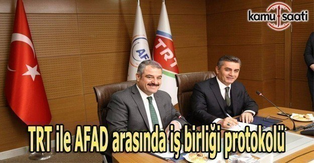 TRT ile AFAD arasında iş birliği protokolü