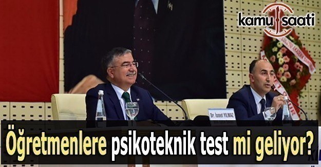 Öğretmenlere psikoteknik belgesi