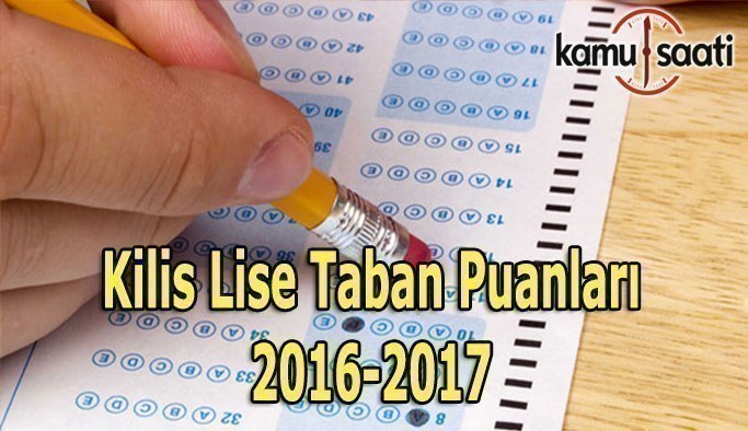 Kilis Lise Taban Puanları 2016-2017