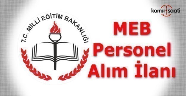 MEB personel alımı yapacak