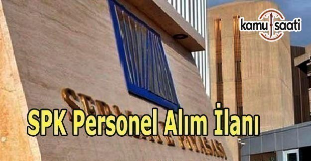 SPK Personel Alım İlanı yayınladı