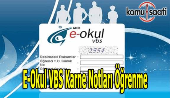 2017 E-Okul Öğrenci VBS Karne Notları öğrenme ve sorgulama