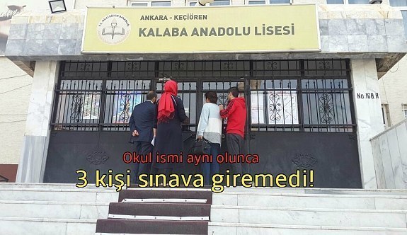 Ankara'da okul ismi yüzünden KPSS'ye giremediler