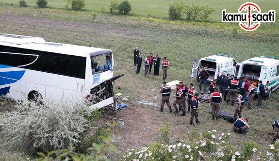 Ankara'da yolcu otobüsü devrildi: 8 ölü 34 yaralı