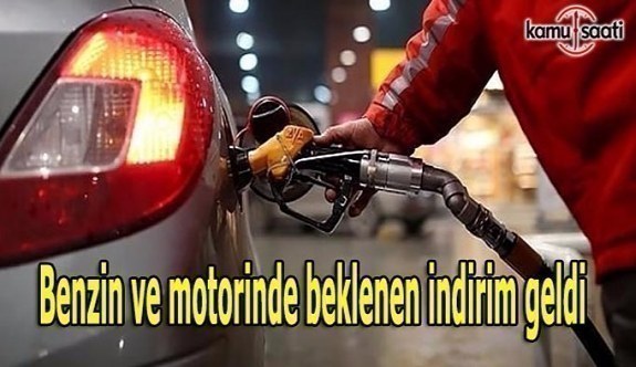 Benzin ve motorinde beklenen indirim geldi