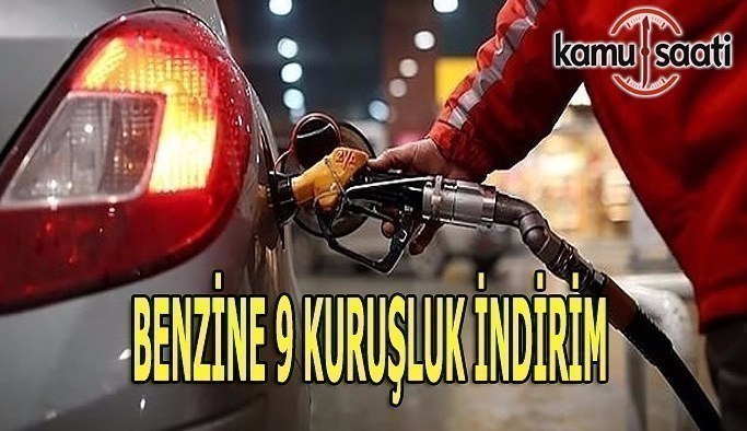 Benzinde 9 kuruş indirim yapıldı