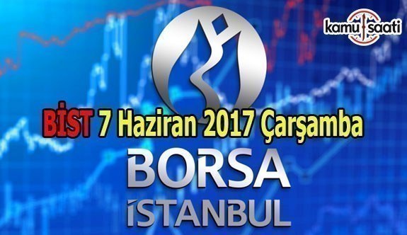 Borsa İstanbul BİST - 7 Haziran 2017 Çarşamba