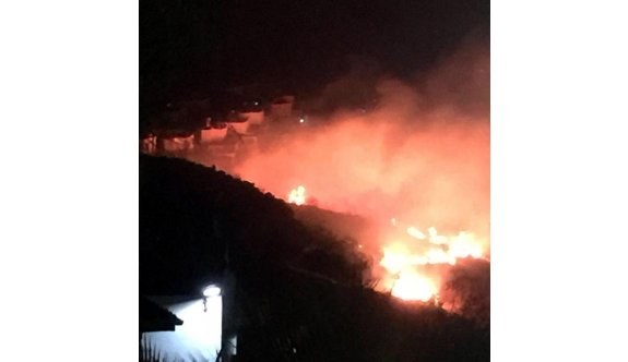 Bodrum'da korkutan yangın, çalışmalar devam ediyor