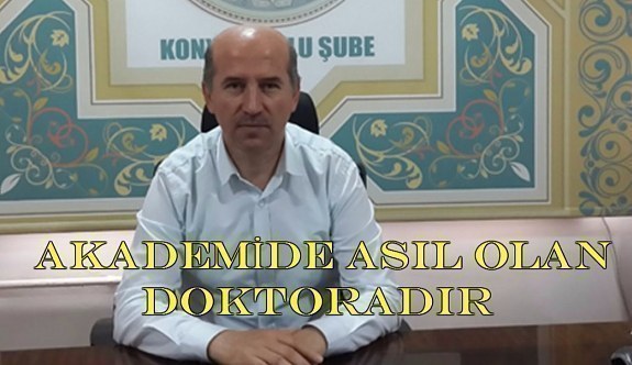 Eğitim-Bir-Sen'den yardımcı doçentlik açıklaması: Akademide asıl olan doktoradır