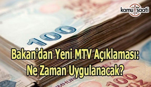 Ağbal'dan yeni MTV açıklaması: Ne zaman uygulanacak?