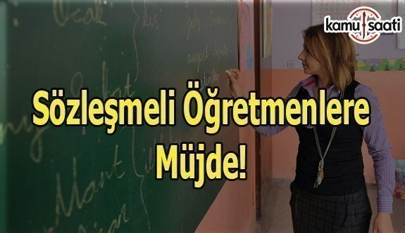 Sözleşmeli Öğretmenlere Müjde! - MEB'den Sözleşmeli Öğretmenlere ilişkin Resmi Yazı!