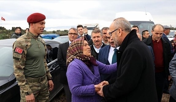 Şehit ailelerinden Zeytin Dalı Harekatı'na anlamlı destek