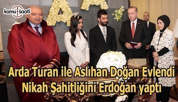 Arda Turan ile Aslıhan Doğan evlendi