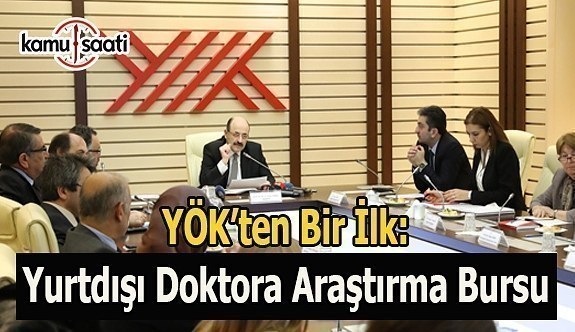 YÖK ilk kez "yurtdışı doktora araştırma bursu" verecek