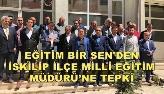 Eğitim Bir Sen'den İskilip İlçe Milli Eğitim Müdürü’ne tepki