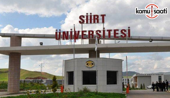 Siirt Üniversitesi Lisansüstü Eğitim-Öğretim ve Sınav Yönetmeliği - 16 Nisan 2018 Pazartesi