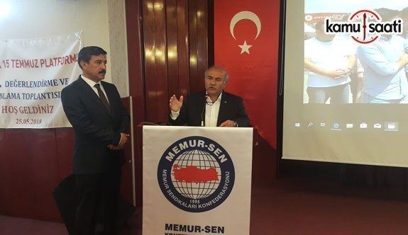 Memur-Sen Ankara İl Başkanı Mustafa Kır, "Bu Millet Yenilmezlik Ünvanını Topla, Tankla Değil İmanlı Yüreklerle Korumuştur"
