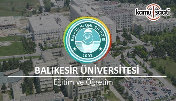 Balıkesir Üniversitesi'ne ait 2 yönetmelik - 30 Temmuz 2018 Pazartesi