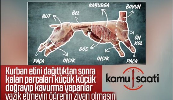 Kurban Etlerinizi Ziyan Etmemeniz İçin İpuçları