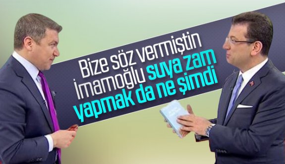 İsmail Küçükkaya, İstanbul'daki Suya Yapılan  Zamma Fox Tv de Yaptığı Proğram da Tepkiler Yağdı